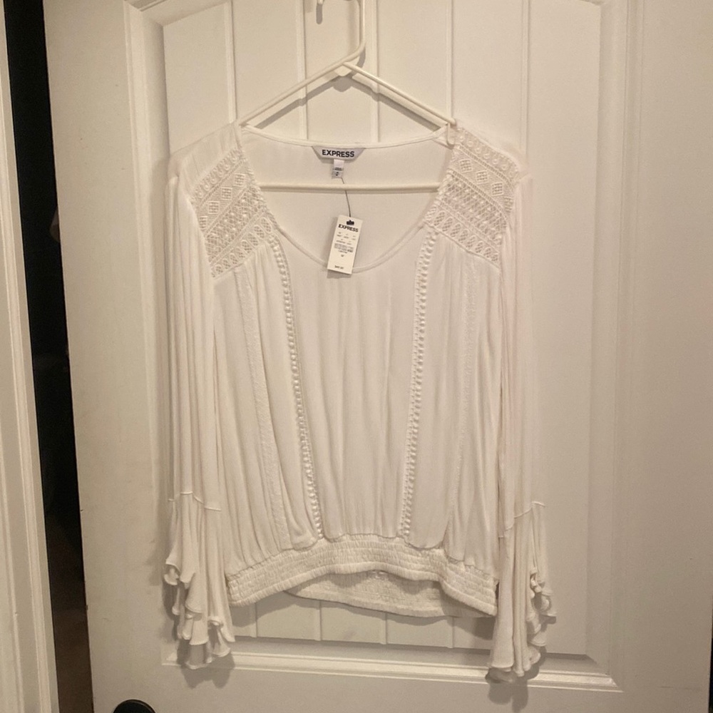 Express blouse white brand new with tags
